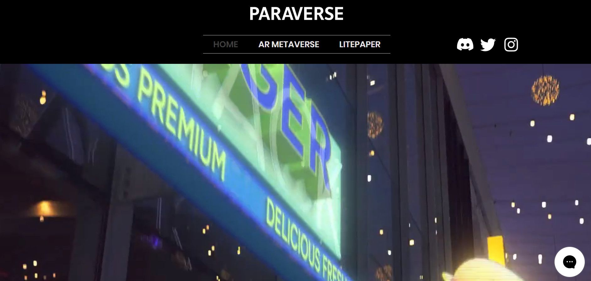 Paraverse landing page