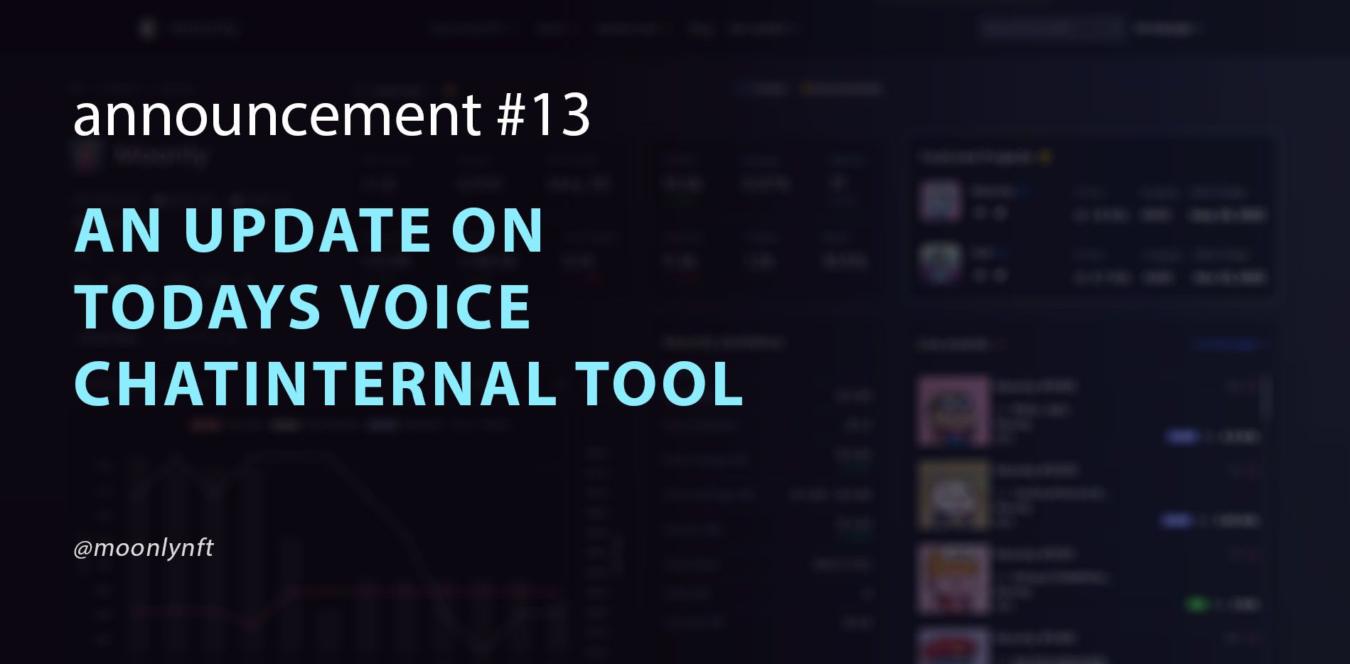 Announcement #13 - An update on todays voice chat